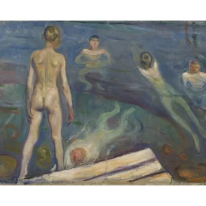 Zertifiziert Edvard Munch - Badende Jungen Poster