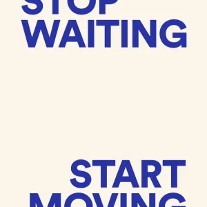 Abverkauf Stopp das Warten Poster