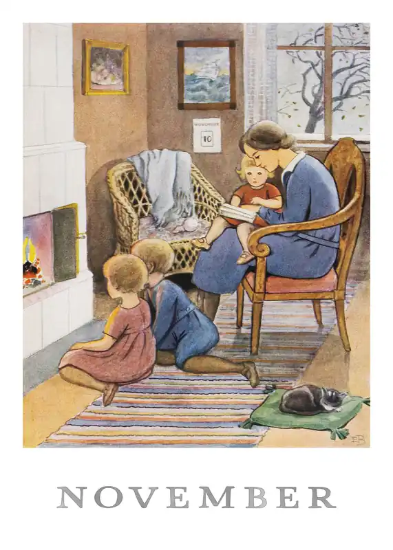 Zertifiziert Elsa Beskow - November Poster