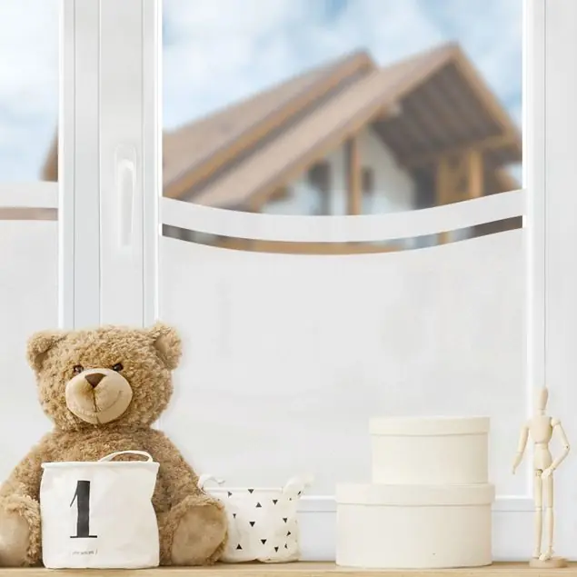 Zertifiziert Wellen Muster I Fensterfolie Sichtschutz