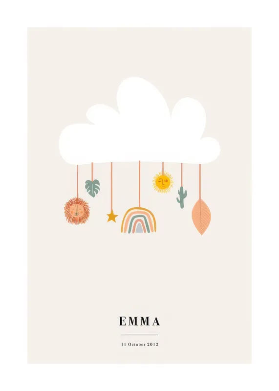 Wolken Mobile Personalisiert Poster Jetzt Kaufen