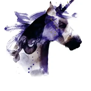 Abverkauf Einhorn Personalisiert Poster