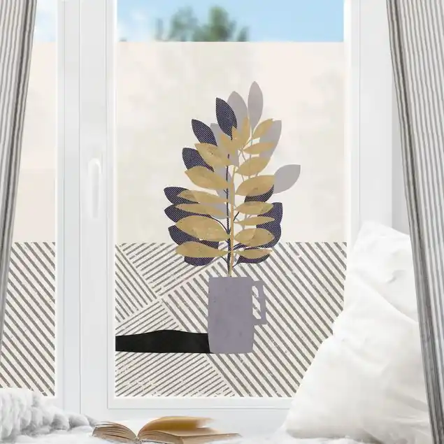 Zertifiziert Vase I Fensterfolie