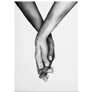 Zertifiziert Holding Hands Leinwand