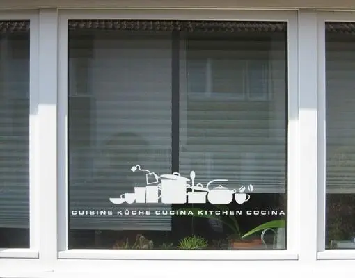 Mega-Angebot No.UL926 Küchensilhouette Fensteraufkleber