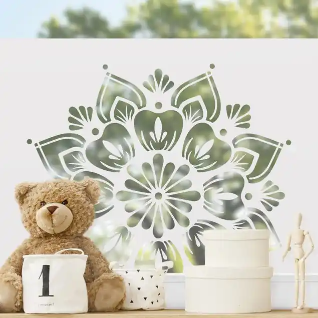 Preisknaller Mandalablüte II Fensterfolie