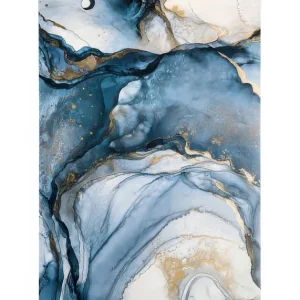 Abstrakt Blau Aquarell Nr2 Leinwand Bestpreis