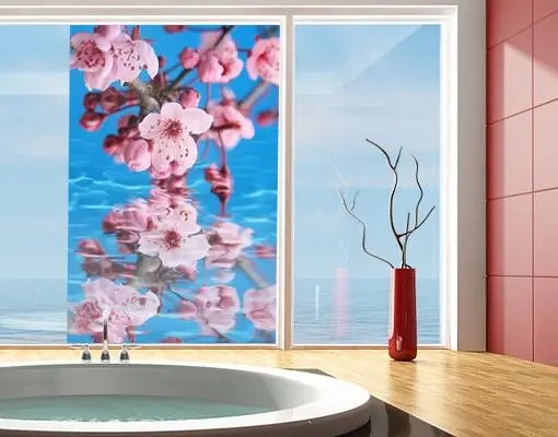 Top-Angebot Gelber Kirschblütenbaum Fensterfolie