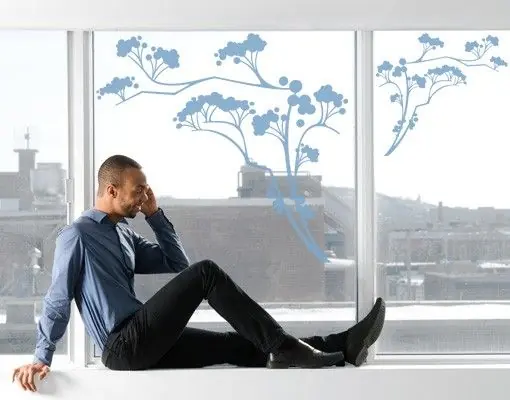 Online Kaufen No.113 Japanische Bäume Fensteraufkleber