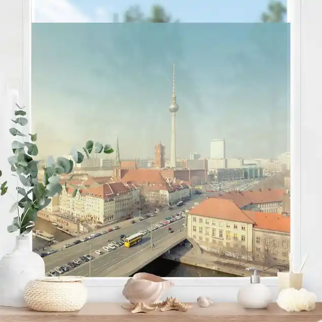 Knallerangebot Berlin am Morgen Fensterfolie