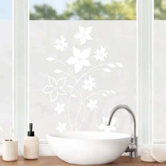 No.SF961 Blumenpracht II Milchglasfolie Sichere Zahlung