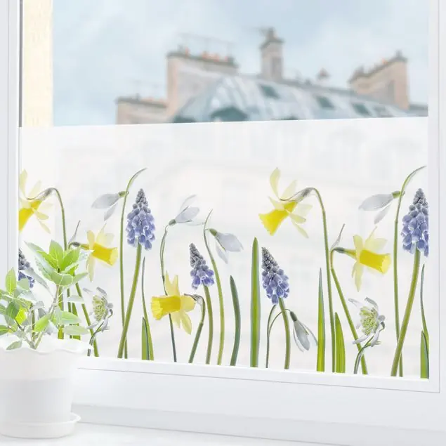 Bestpreis Frühjahrsblüher Fensterfolie
