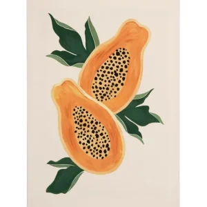 Zertifiziert Leinwandbild Sweet Papaya