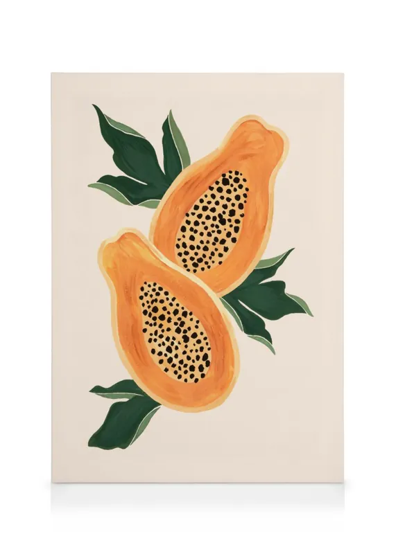 Zertifiziert Leinwandbild Sweet Papaya