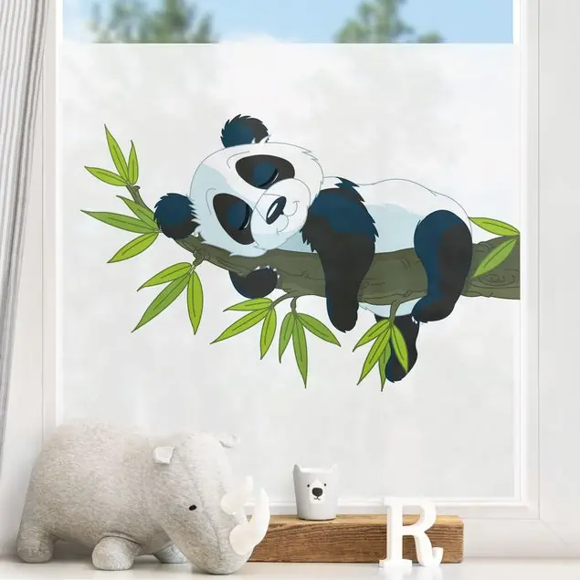 Schlafender Panda Fensterfolie Meistverkauft