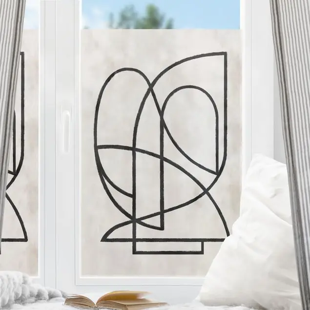 Günstig Konturen I Fensterfolie