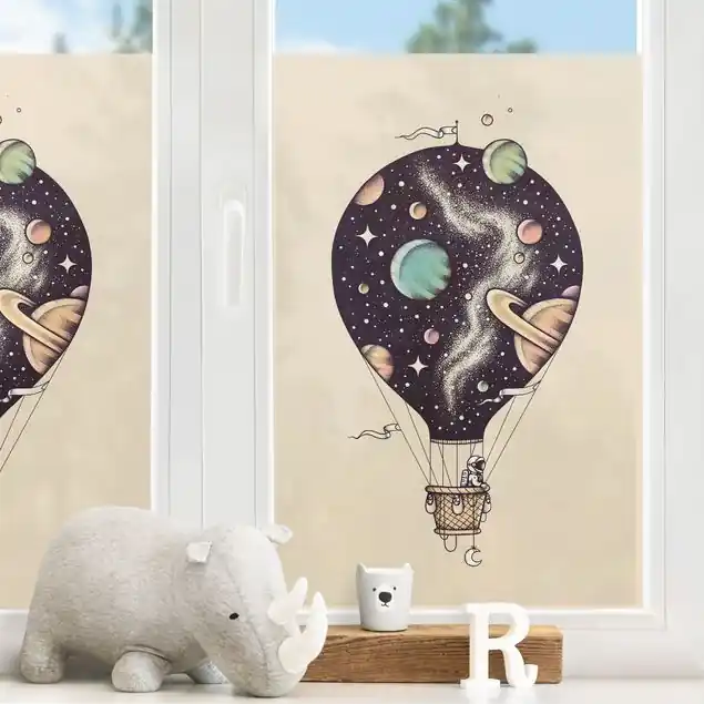 Kosmischer Ballon Fensterfolie Neuheit