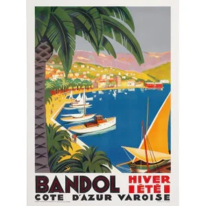 Aktuell Bandol Vintage Leinwandbild