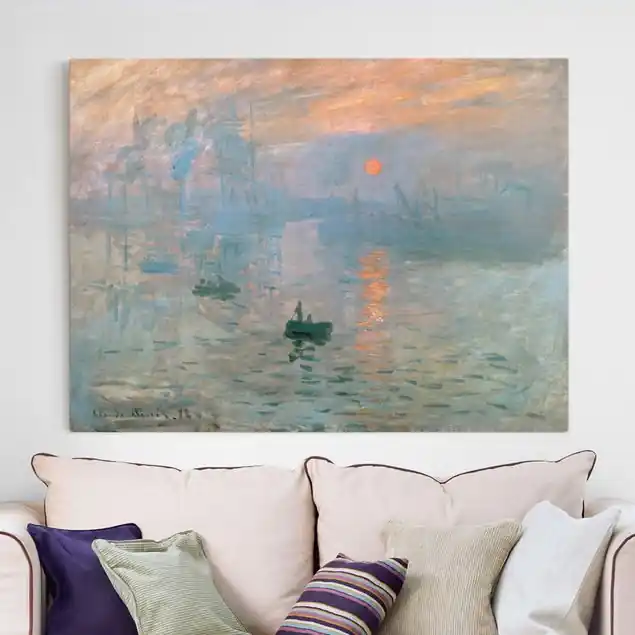 Echt Claude Monet - Impression Leinwandbild – Canvas
