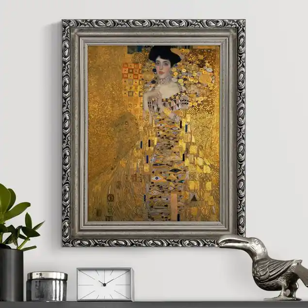 Gustav Klimt - Adele Bloch-Bauer I Gerahmtes Leinwandbild Meistverkauft