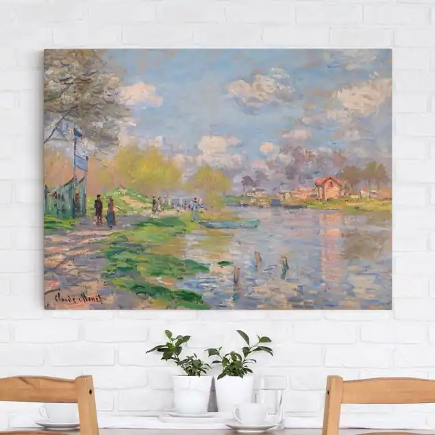 Preiswert Claude Monet - Seine Leinwandbild – Canvas