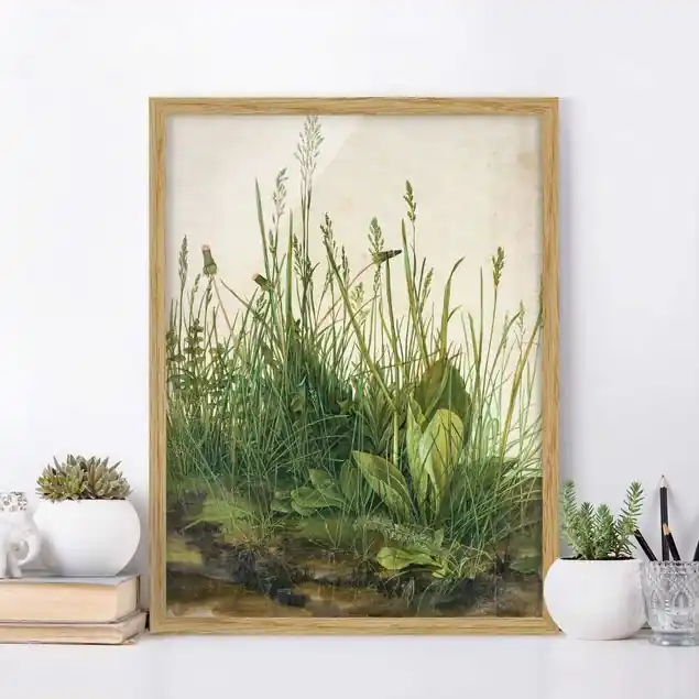 Jetzt Kaufen Albrecht Dürer - Das große Rasenstück Bild mit Rahmen - Hochformat