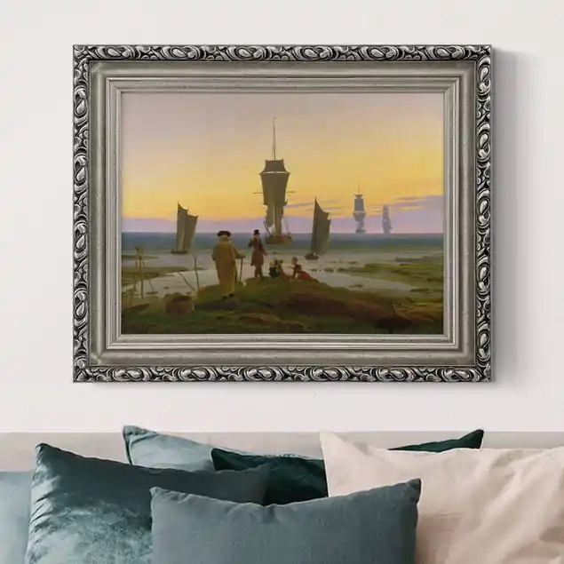 Caspar David Friedrich - Die Lebensstufen Gerahmtes Leinwandbild Sonderangebot