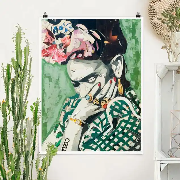 Frida Kahlo - Collage No.3 Poster - Hochformat Sofort Bestellen