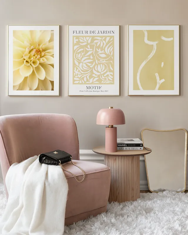 Yellow Charm Posterset Schneller Versand