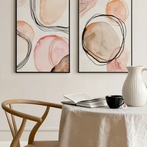 Abstract Earth Duo Posterset Bestseller