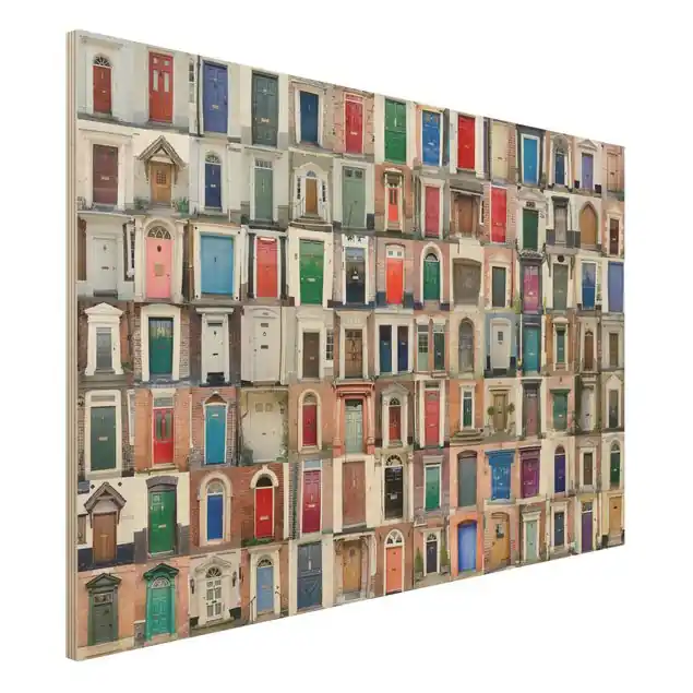 100 Türen Holzbild - Querformat 3:2 Geprüft