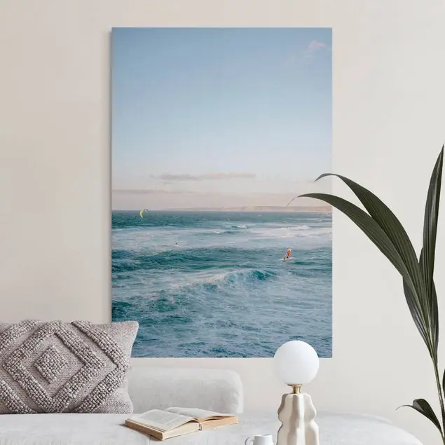 Neu Im Sortiment Windsurfen in Pastell Akustikbild • 4 cm Massivholz-Keilrahmen • effektiver Akustikabsorberkern • für angenehme Raumakustik • gefertigt in Deutschland