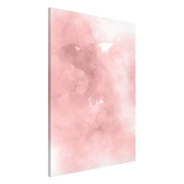 Aquarellstruktur Rosa Zuckerwatte Magnettafel Direktkauf