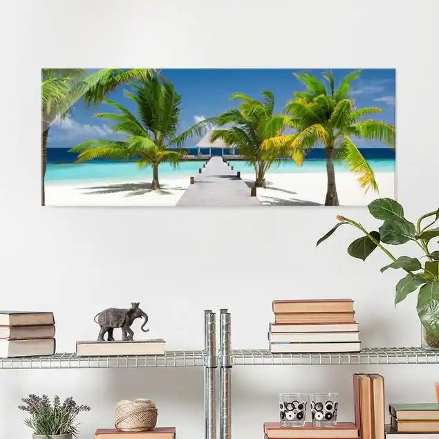 Catwalk to Paradise Glasbild - Panorama Neue Ware