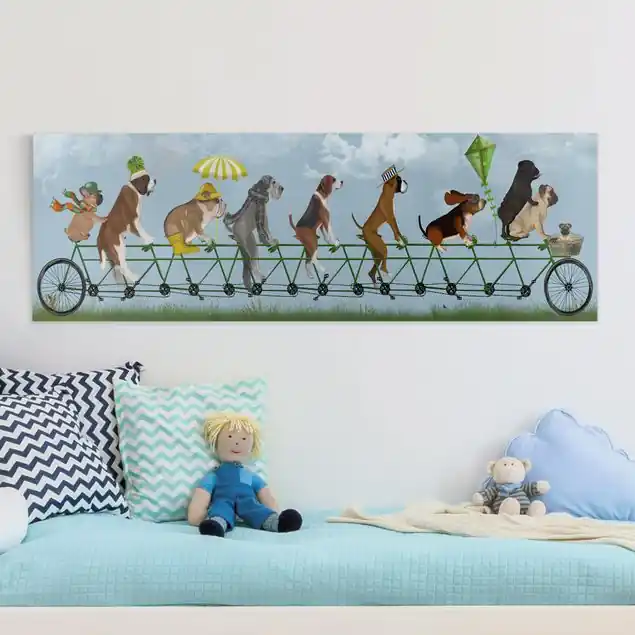 Letzte Chance Mötley Crüe auf Tandem Leinwandbild • hergestellt in Deutschland • langlebiges Canvas mit Holzkeilrahmen • klassische Struktur • 260 g/m²