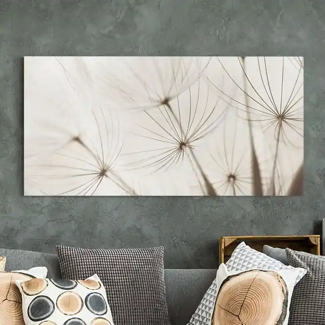 Markenprodukt Sanfte Gräser Leinwandbild • hergestellt in Deutschland • langlebiges Canvas mit Holzkeilrahmen • klassische Struktur • 260 g/m²