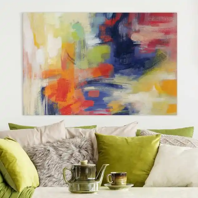 Kyōto Sommer Leinwandbild • hergestellt in Deutschland • langlebiges Canvas mit Holzkeilrahmen • klassische Struktur • 260 g/m² Sonderaktion
