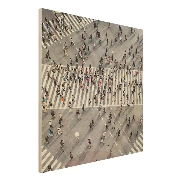 Neue Kollektion Shibuya Crossing in Tokio Holzbild