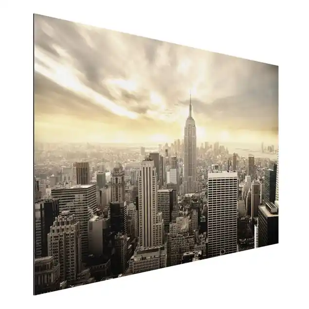 Preiswert Manhattan Dawn Alu-Dibond Outdoor Bild