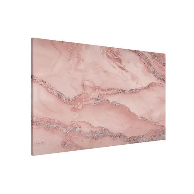 Ausverkauf Farbexperimente Marmor Rose und Glitzer Magnettafel