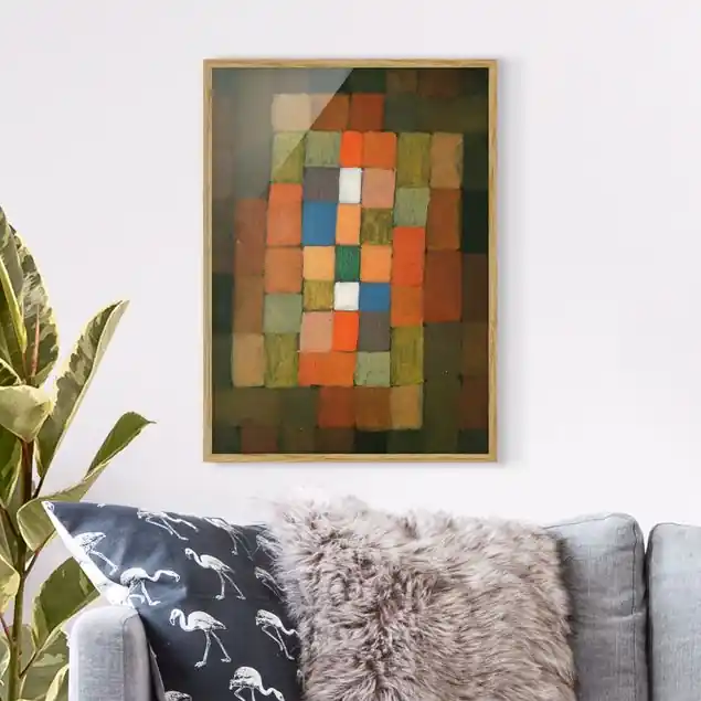 Paul Klee - Steigerung Bild mit Rahmen in Manufakturqualität • Eiche naturbelassen • inkl. Rahmung von Hand • Made in Germany Meistverkauft