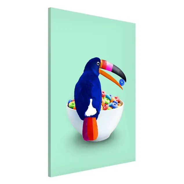 Neuheit Frühstück mit Tukan Magnettafel - Hochformat 2:3