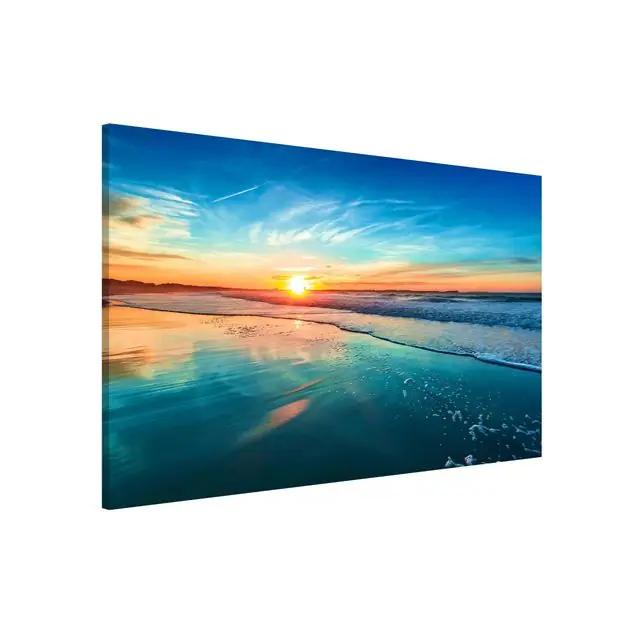 Romantischer Sonnenuntergang am Meer Magnettafel - Querformat 3:2 Bestpreis
