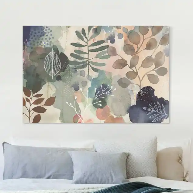 Gedeihen und fließen Leinwandbild • hergestellt in Deutschland • langlebiges Canvas mit Holzkeilrahmen • klassische Struktur • 260 g/m² Aktuell