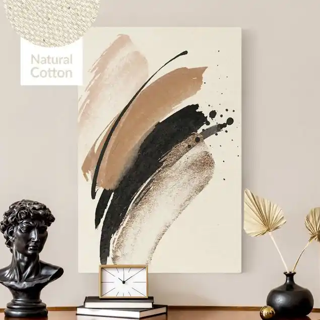 Abstrakte Komposition Fontäne Leinwandbild auf Canvas Natural Sonderaktion