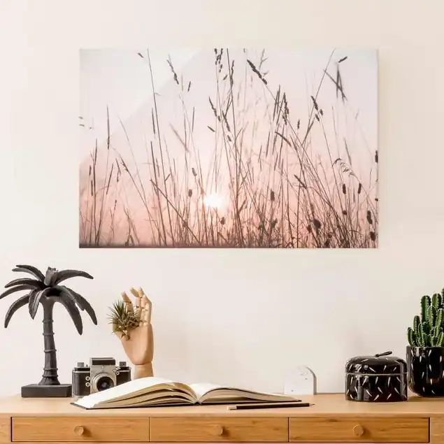 Ein traumhafter Sommerabend Glasbild Neue Ware