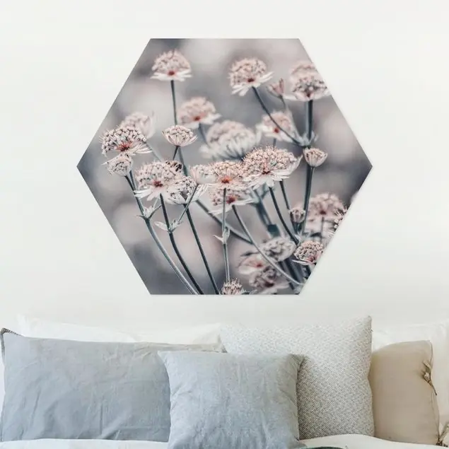 Mystischer Blütenstrauch Hexagon-Forexbild Preisknaller