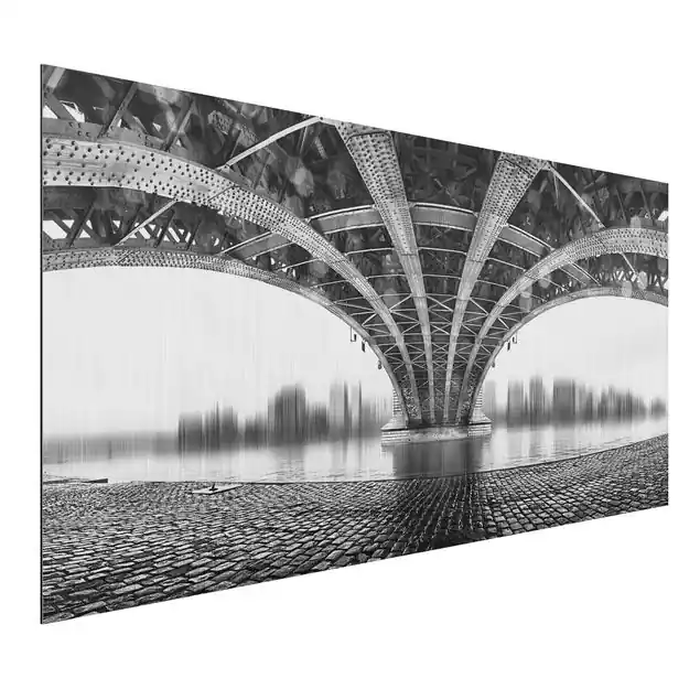 Under The Iron Bridge Alu-Dibond Outdoor Bild Super-Preis