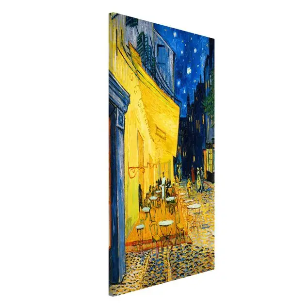 Vincent van Gogh - Café-Terrasse in Arles Magnettafel - Hochformat 3:4 Meistverkauft