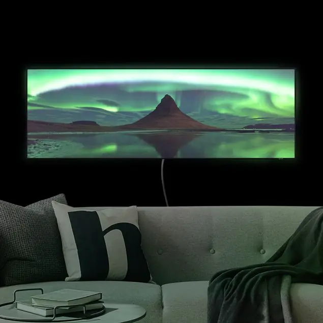 Letzte Chance Polarlicht in Island LED-Wechselbild